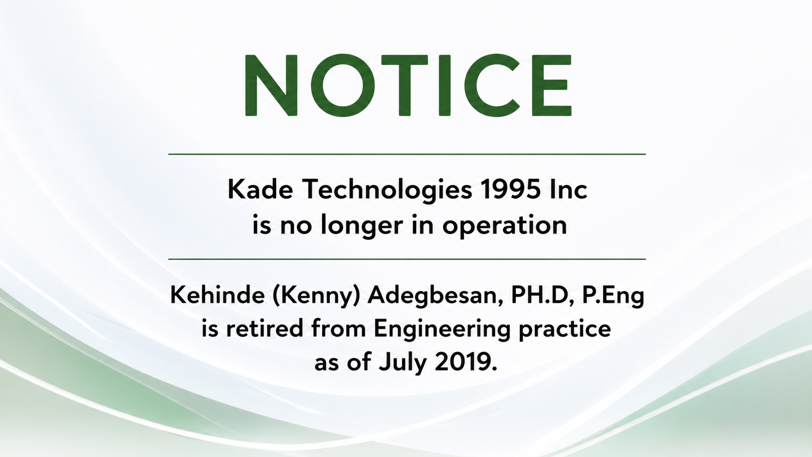 Notice
